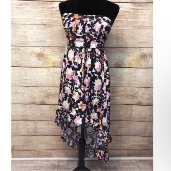 Strapless Boho Hi Low Dress Mimi Chica size medium - Picture 1 of 9